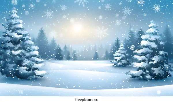 Snowy Winter Landscape