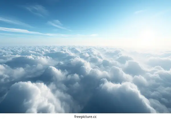 Blue sky and white clouds