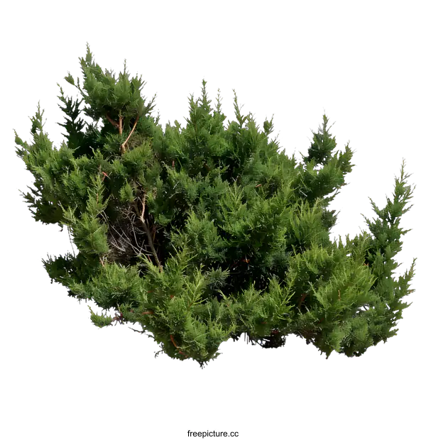 [Transparent Background PNG]Green Bush Isolated on White Background