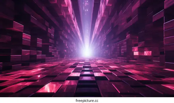 Glowing Sci-Fi Corridor
