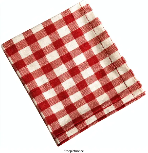 Red and White Gingham Tablecloth