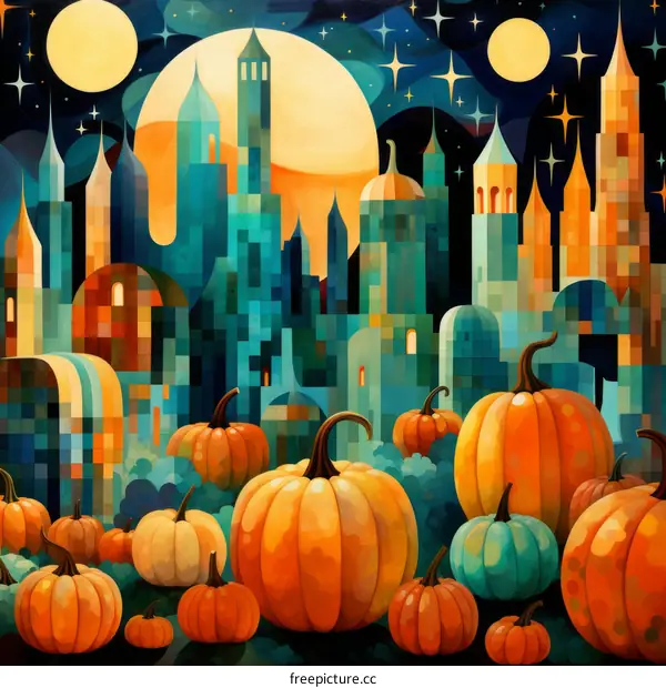 A Mystical Pumpkin Patch in a City of Dreams