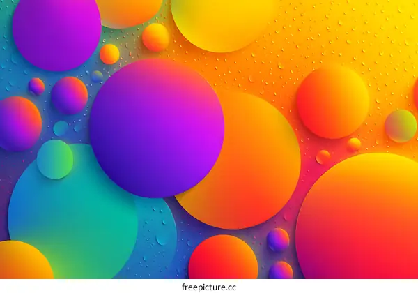 Abstract Colorful Circle Patterns