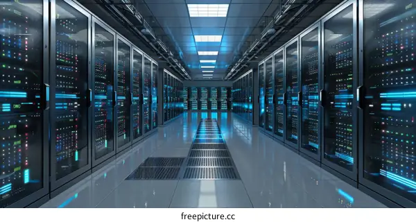 Modern Data Center Interior Design