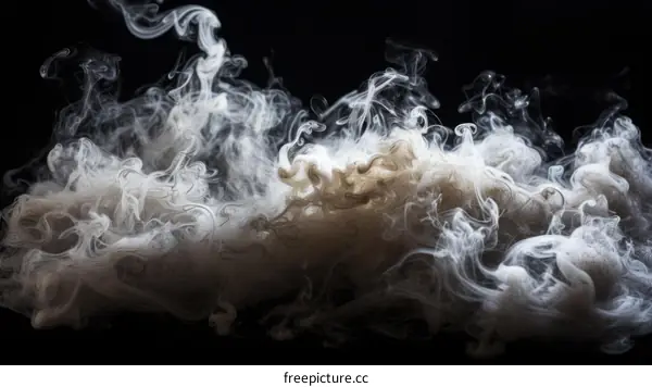 Ethereal Smoke and Vapor on a Dark Canvas
