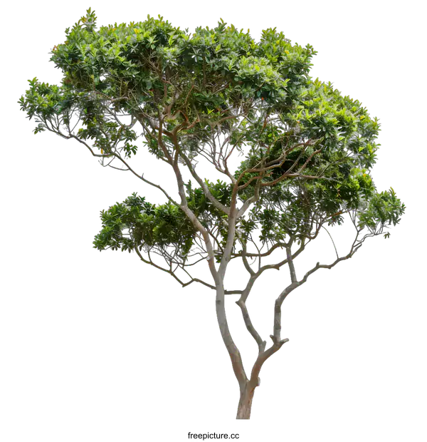 [Transparent Background PNG]Green Tree Isolated On White Background