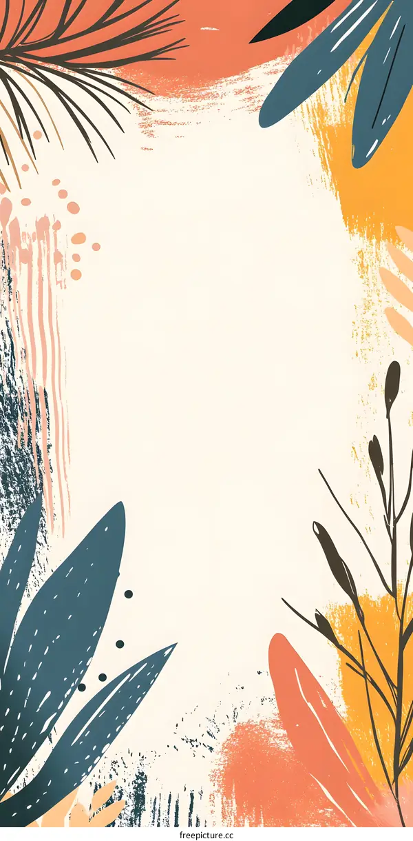 Abstract Floral Background with Light Colors