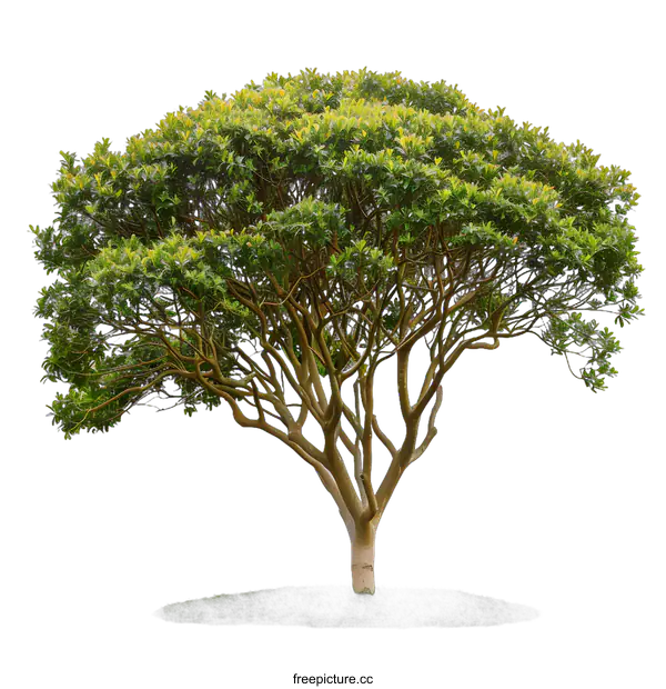 [Transparent Background PNG]Green Tree Isolated on White Background