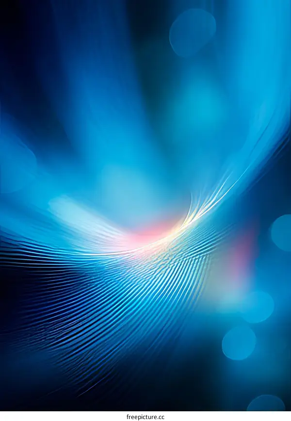 Abstract Blue Wave Design