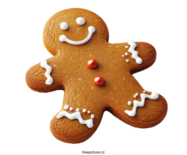 [Transparent Background PNG]Yummy Christmas Gingerbread Man Cookie