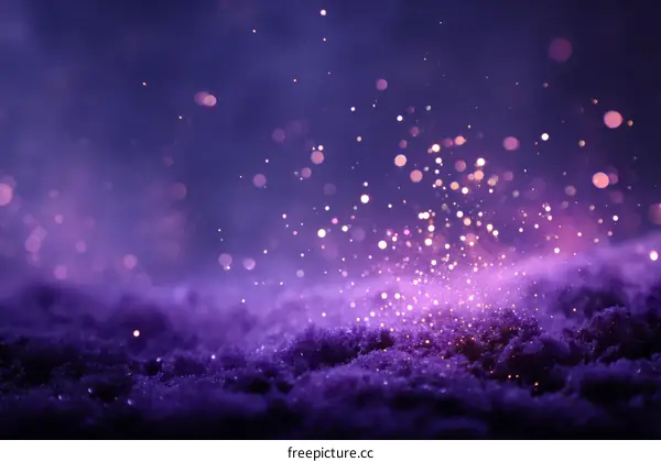 Purple Sparkle Background of Magic