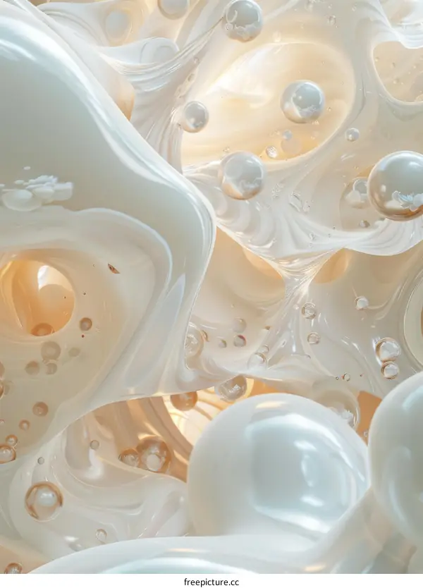 Abstract Liquid Forms Art