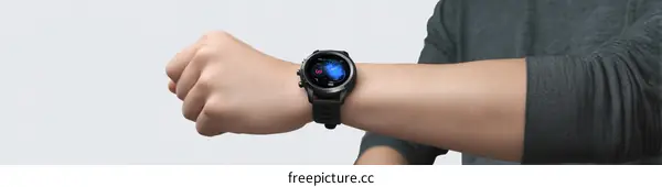 Smartwatch Display Technology Modern Wristwatch