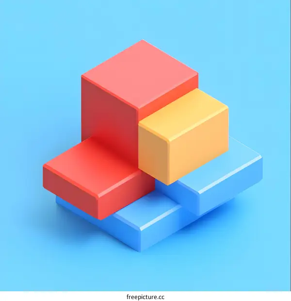 Abstract Geometric Shapes 3D Render