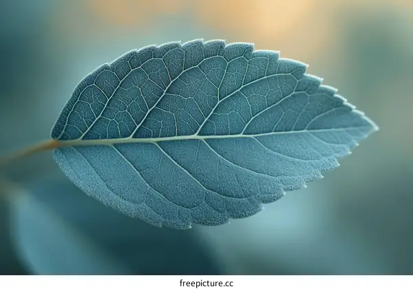 Close-up of a leaf with water droplets on it