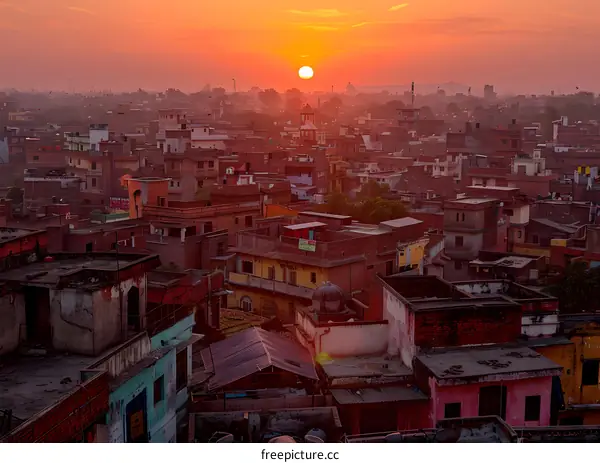 Sunrise Over the City of Jaipur