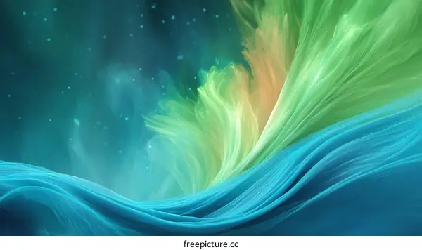 Abstract Colorful Flowing Waves