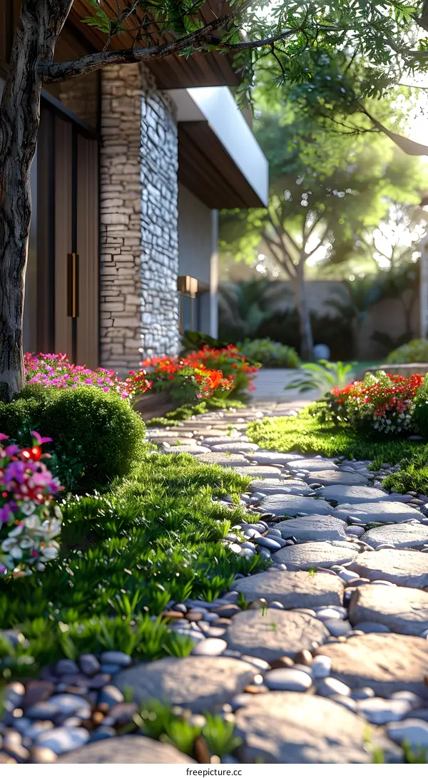 Natural Scenery Garden Path