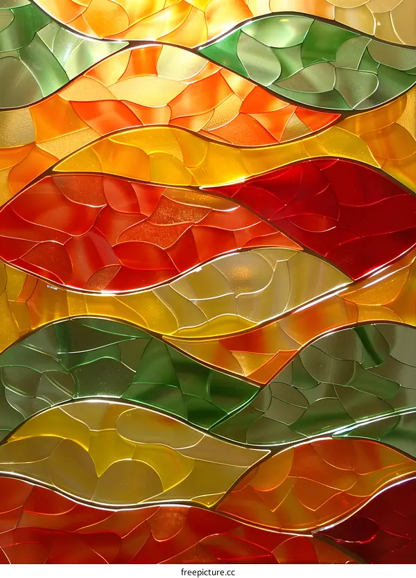 Stained Glass Abstract Art Background