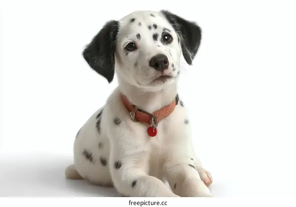 Adorable Dalmatian Puppy Portrait