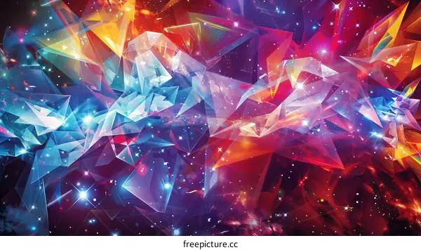 Vivid Geometric Kaleidoscope