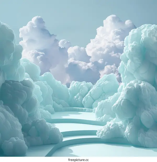 Majestic Glacier Under a Blue Sky