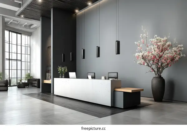Modern Lobby Reception Area Design