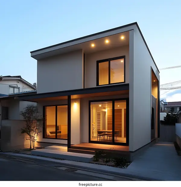 Modern Two Story Home with Minimalist Design