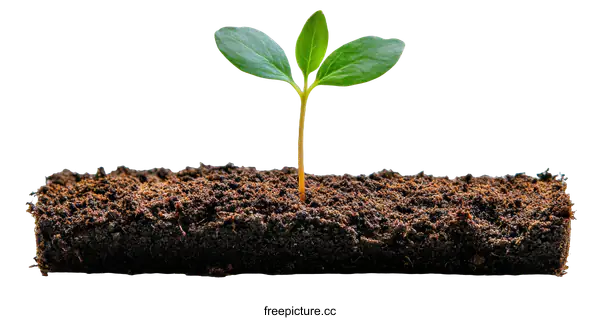 [Transparent Background PNG]New Life Begins Small Seedling Sprout Growth