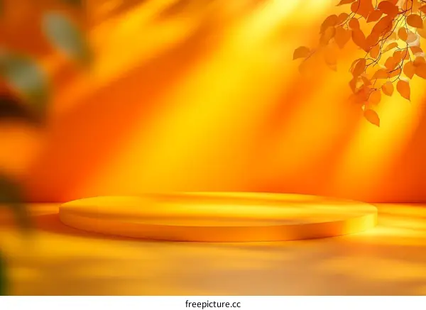 Autumnal Sunrise Display Podium