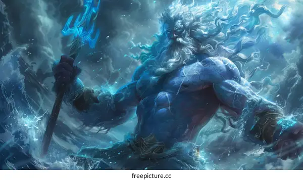 The Greek God of the Sea Poseidon