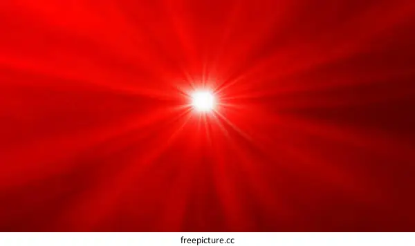 Abstract Red Light Burst Illustration