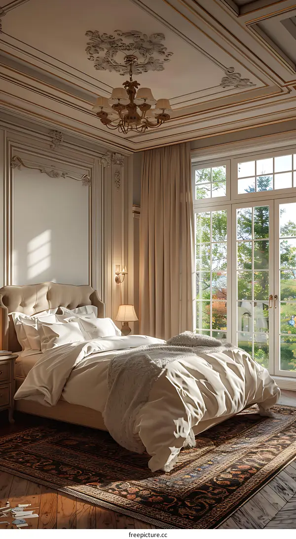 European-style luxury bedroom