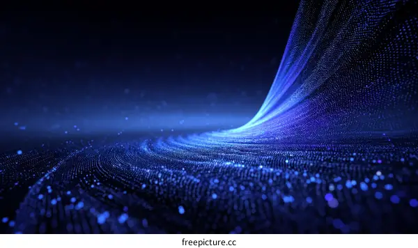 Abstract Digital Waveform Background Design