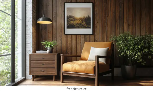 Cozy Living Room Interior Design Illustration