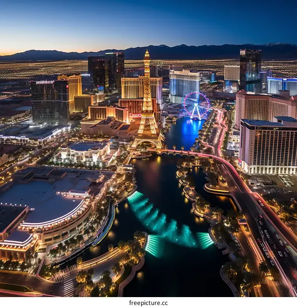 Night view of the Las Vegas Strip