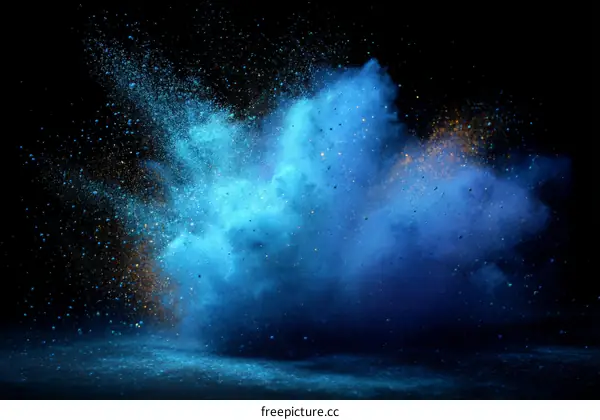 Abstract Colorful Powder Explosion Background