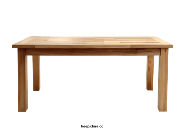 [Transparent Background PNG]Simple Wooden Dining Table Design