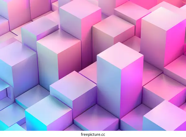 Abstract Geometric Background with Pastel Colors