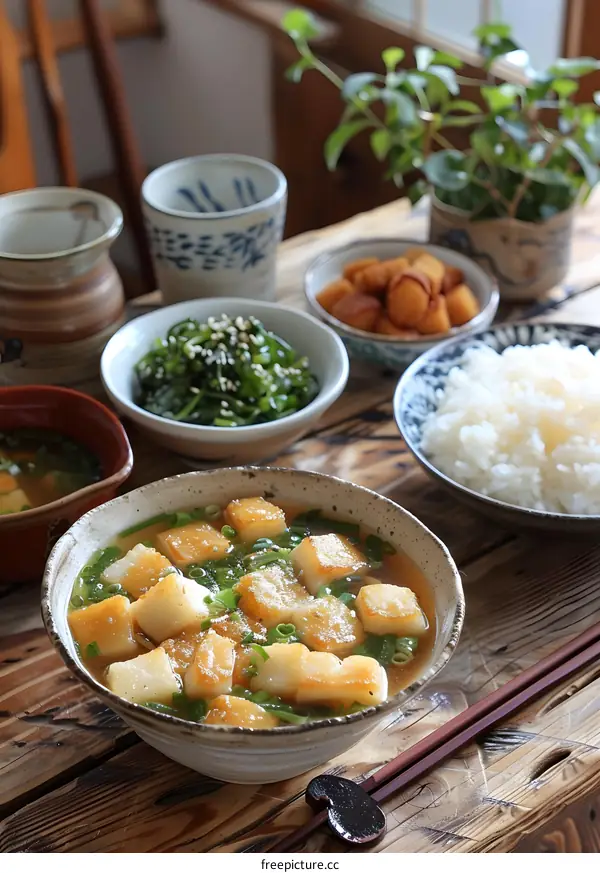 A delicious Japanese breakfast