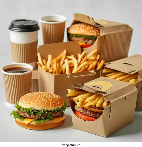 Fast Food Feast: Burgers & Fries