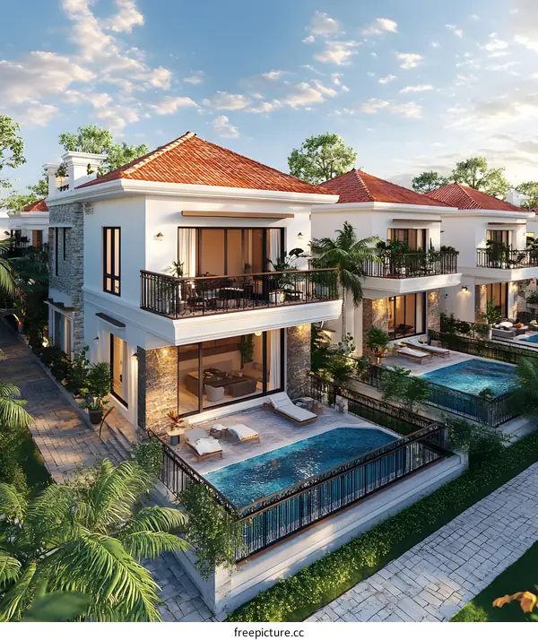 Luxury Villa with Private Pool and Balcony