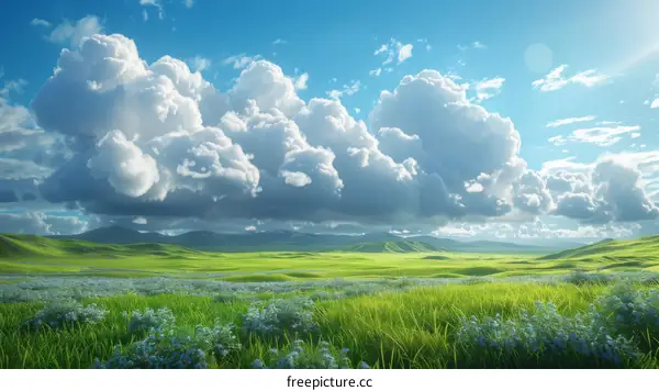 Beautiful Grassland Landscape