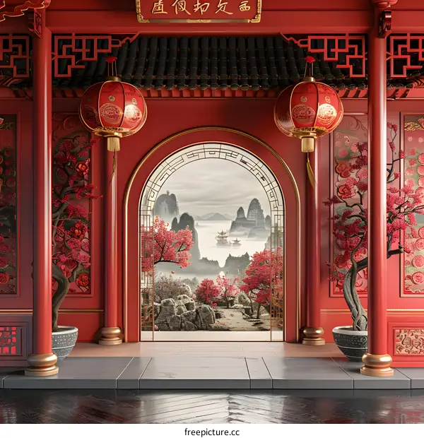 Chinese courtyard