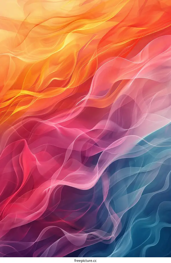 Abstract Colorful Flowing Lines Background Design
