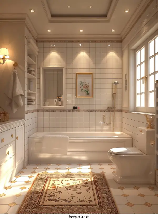 Elegant Classic Bathroom Interior Design