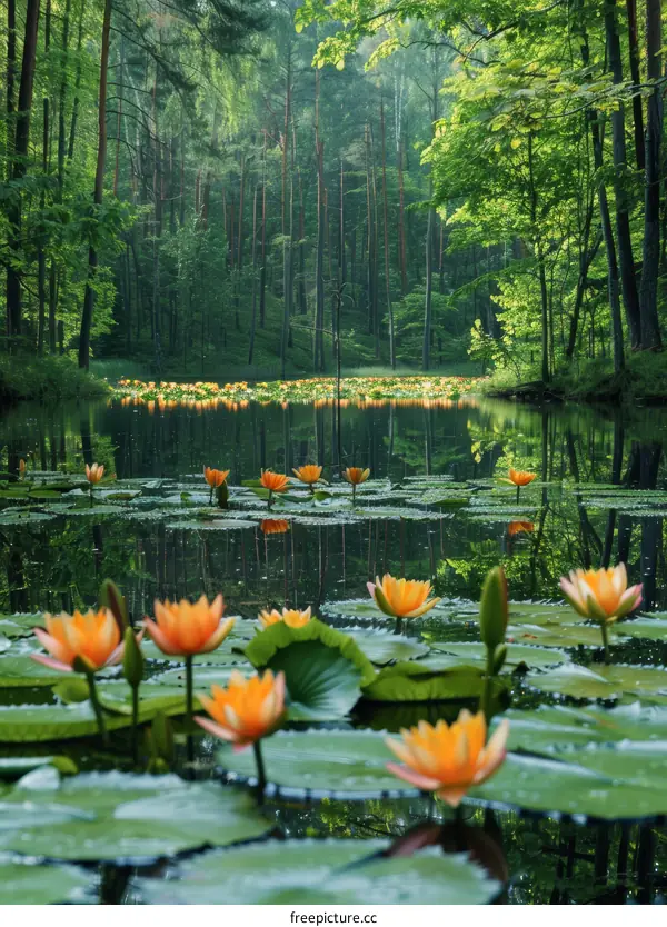 Serene Lake Reflecting Nature's Beauty