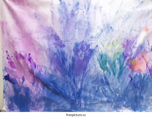 Abstract Colorful Paint Splatter Art