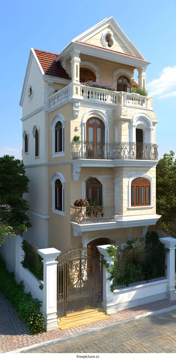 Luxury European Style House Exterior Design