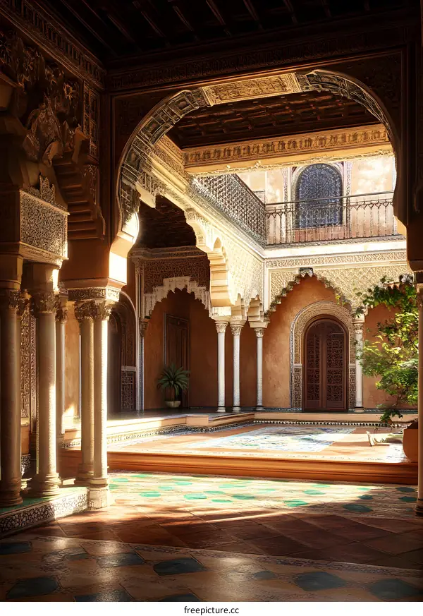 The Courtyard of an Ancient Palace